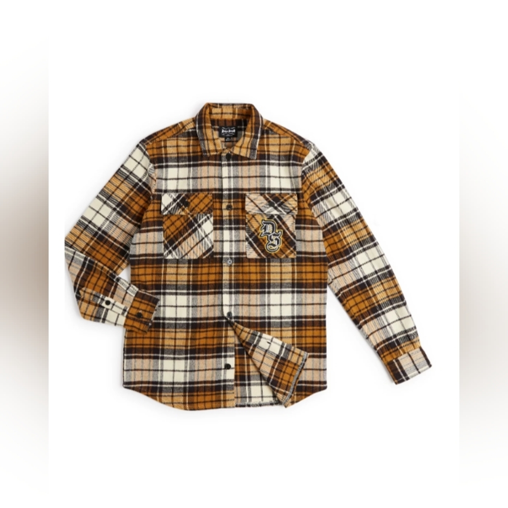 Dogg Supply by Snoop Dogg Men's Flannel Shirt | XS | Wheat